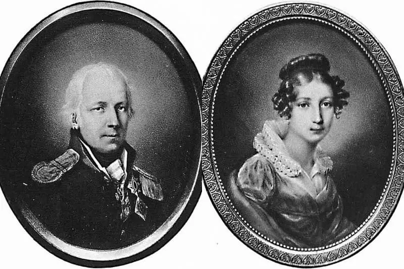 Николай Мординов и съпругата му Хенриета