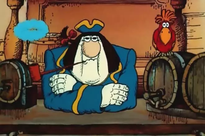 John Silver nel cartone animato