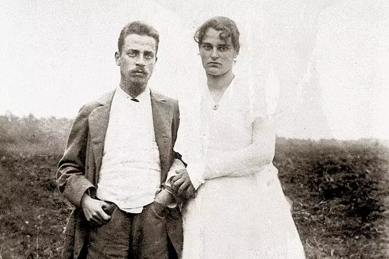 Rainer მარია Rilke და მისი მეუღლე Clara