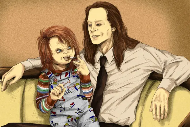 Charles Lee Ray and Chucky Doll (Art)