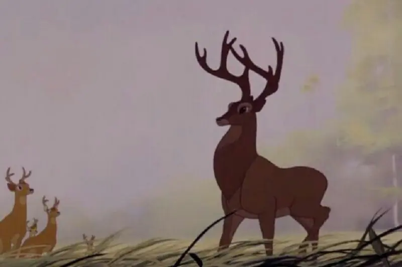 Bambi adulte (cadre du dessin animé de Bambi)