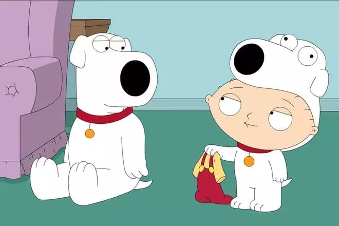 Stewi Griffin and Dog Brian
