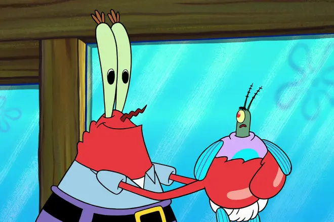 Mr Krabs at Plankton