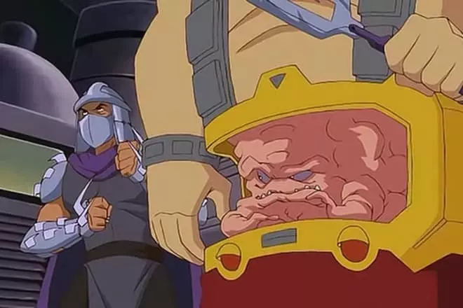 Crang en zijn bondgenoot - shredder