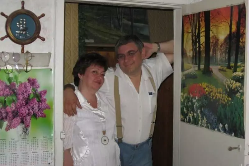 Vitaly Bashun og hans kone Galina