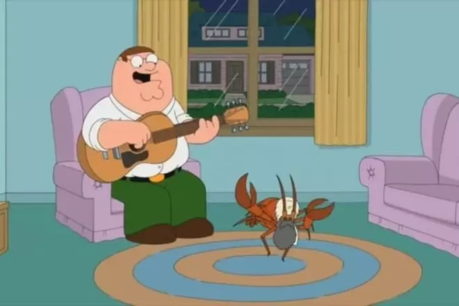 Peter Griffin at Iraq Lobster.
