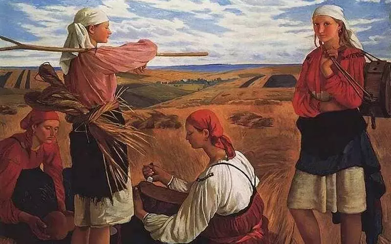 Зинаида Серебрякованың «егін жинау», 1915 ж