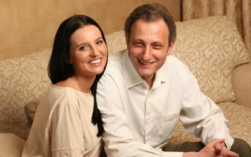 Masha Traub eo seu marido Andrei Kolesnikov