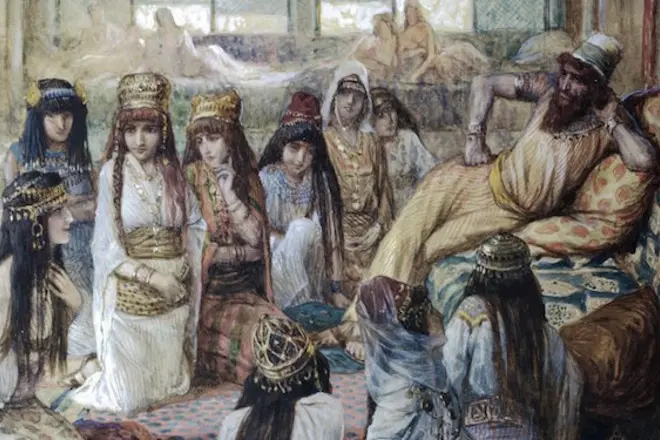 القيصر سليمان مع زوجات