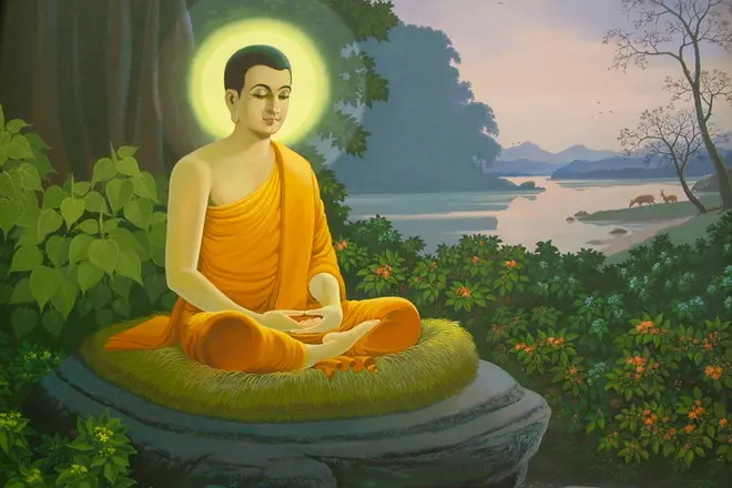 Jumala Vishnu Buddhan kuvassa