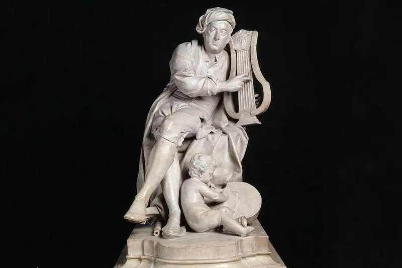 Estátua de George Friedrich Handel em Orpheus