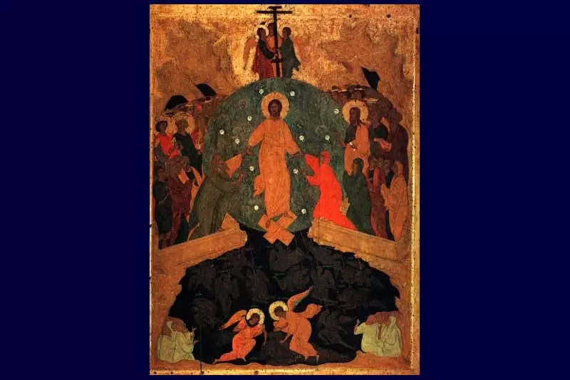 Fresco Dionysius- ը «Դժբախտ է դժոխքին»