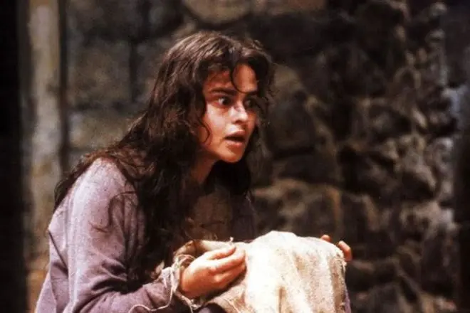 Actress Helena Bonm Carter as Ophelia