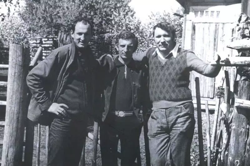 Vladimir lottev in der Jugend mit Vadim Kondratyev und Alexander Gorbenko