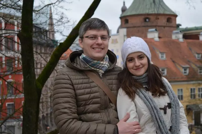 Natalia Timoshenko dhe bashkëshorti i saj Alexander