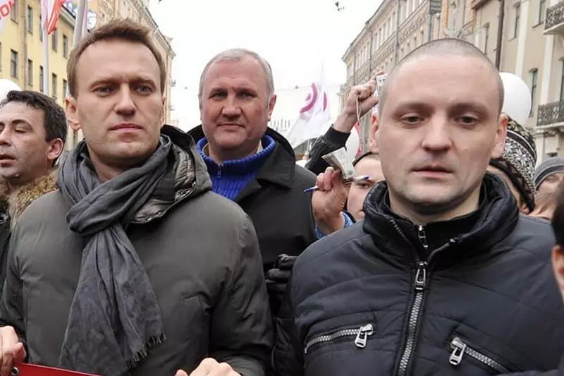 Alexey Navalny a Sergey Udaltsov