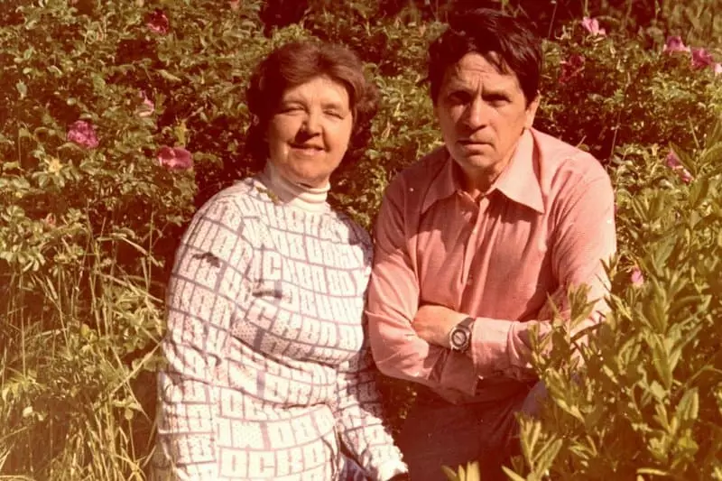 فیڈور ابراموف اور اس کی بیوی لیوڈمیلا