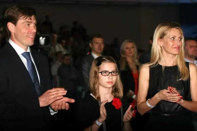 Alexey Kudashov avec la famille