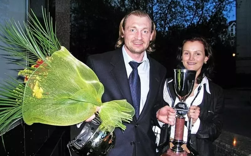 Maxim Sokolov și soția sa Irina