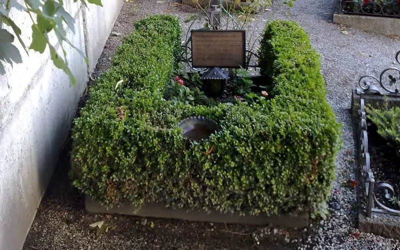 Erwin Schrödinger's Grave i Alpbach