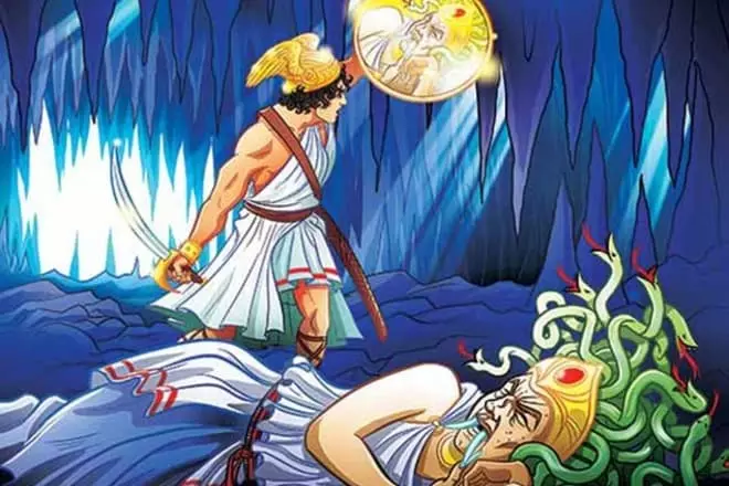 Perseus और Medusa Gorgon