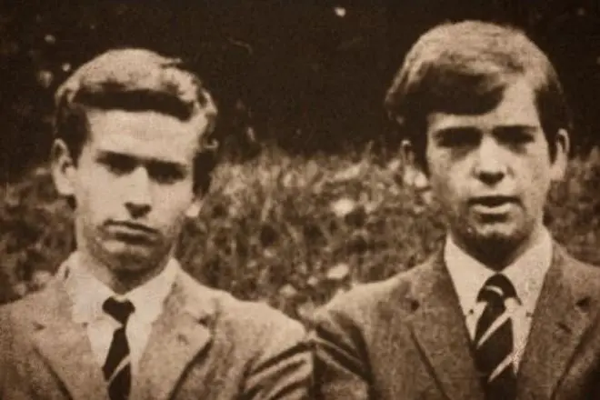 Tony Banks and Peter Gabriel in youth