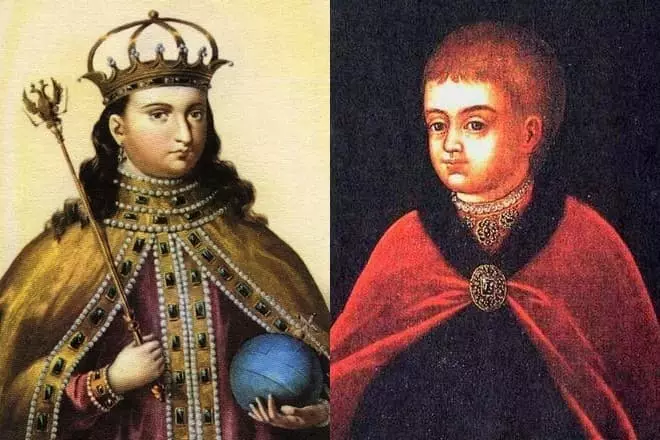 Sophia Alekyevna e Peter I nell'infanzia