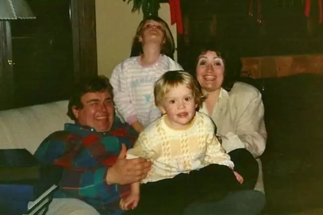 John Candy con su esposa e hijos