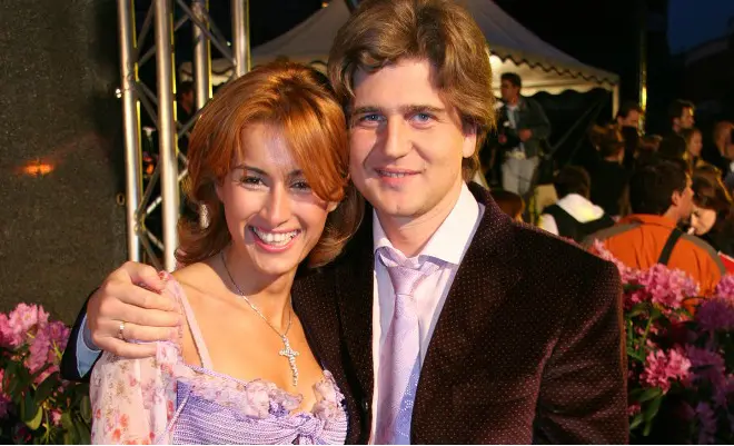 אנדריי Kondrakhin עם אשתו לשעבר
