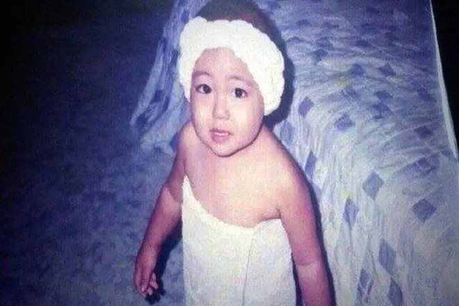 Kim Ta Hyun jako dítě