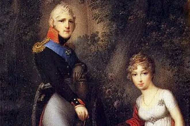 Elizaveta Alekseevna at Alexander I.