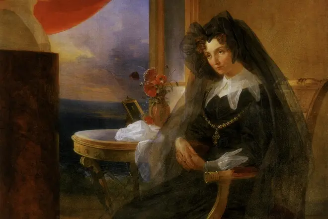 Єлизавета Олексіївна в траурному сукню