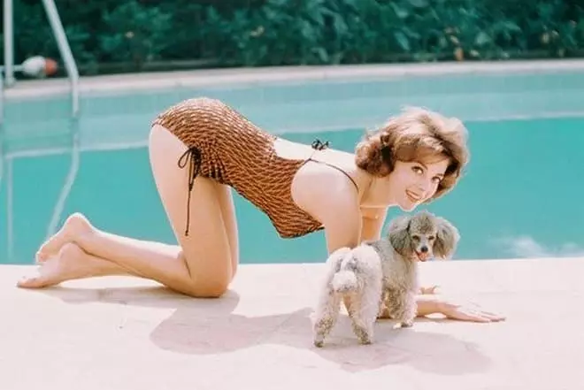 Natalie Wood in a swimsuit
