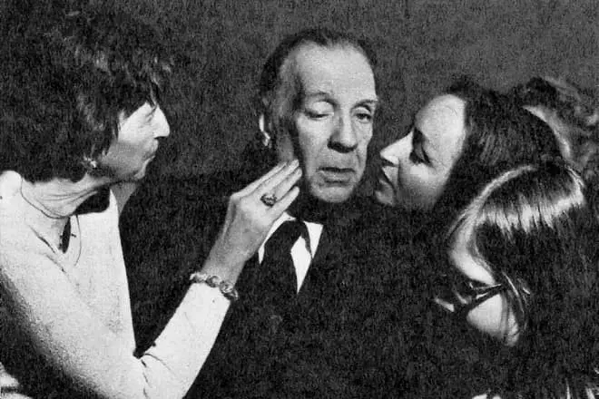 Jorge Louis Borges amb fans