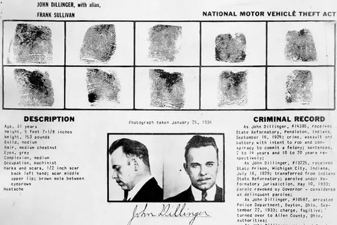 Empremtes dactilars John Dillinger