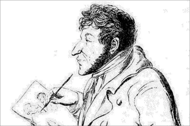 Caricatura di Ernst Gofman su se stesso