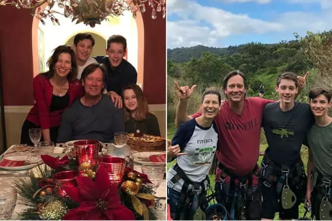 Kevin Sorbo met familie in 2019