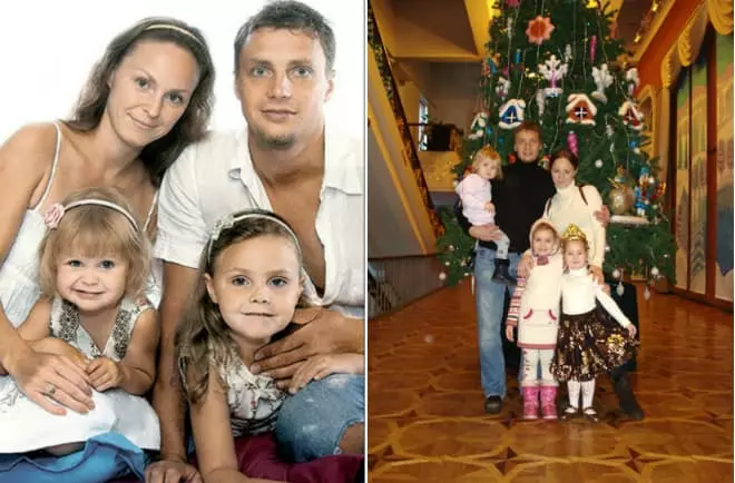 Ivan Tkachenko and his wife and children