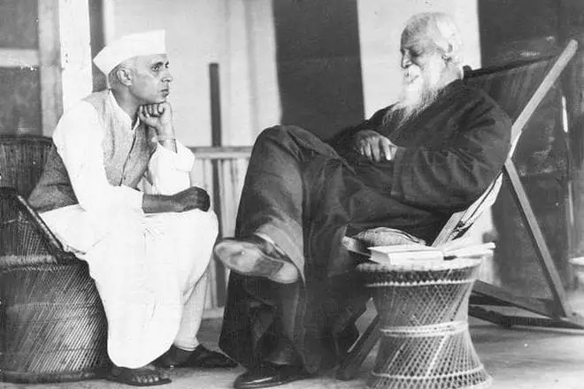 Jawaharlal Nehru Lan Rabindranat Tagore