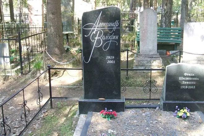 Monument op die graf van Alexander Volodin