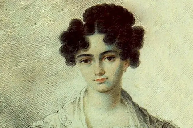 Maria Volkonskaya in his youth