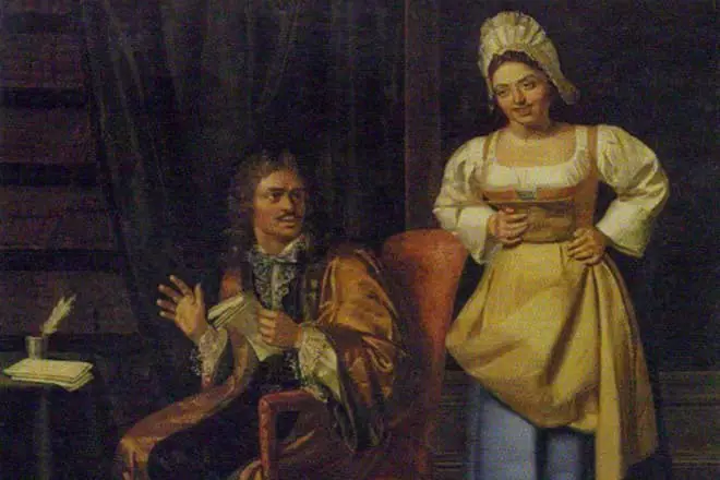 Kennismaking Peter I en de toekomstige Catherine I