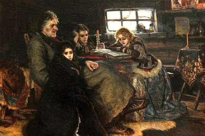 Alexander Menshikov met familie in berk