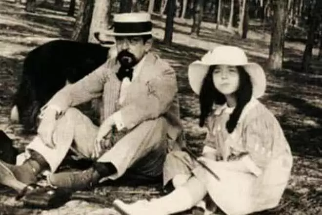 Claude Debussy med datter