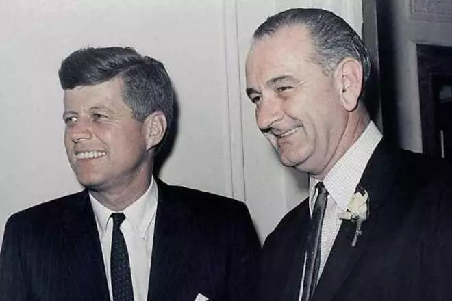 John Kennedy og Lyndon Johnson