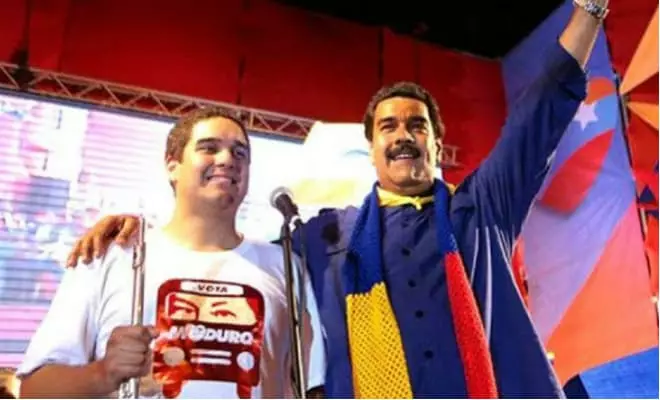 نیکلاس مادورو و پسر