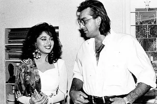 Sanjay Datt and Madhuri Dixet