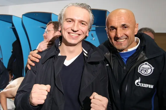 الیگزینڈر Dyukov اور Luciano Spalletti.