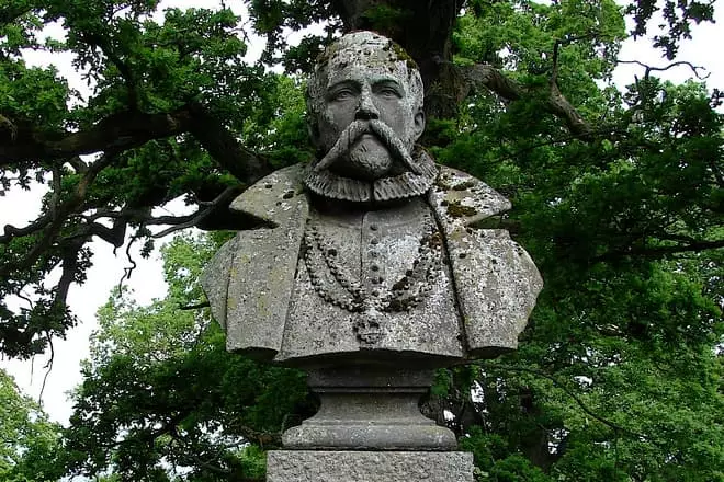 Monument rau TyCho Brage hauv Knutstorpe