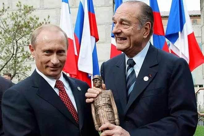 Jacques Chirac dhe Vladimir Putin